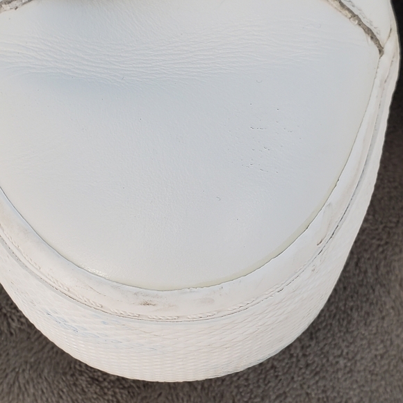 Tretorn white sneakers with gold sparkle heel 9.5 - Picture 9 of 11